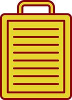 Clipboard Line Two Color Icon vector