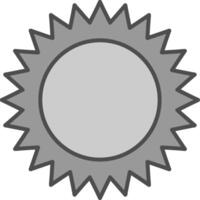 Sun Fillay Icon vector