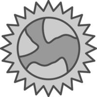 Sun Fillay Icon vector