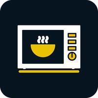 Microwave Glyph Two Color Icon vector