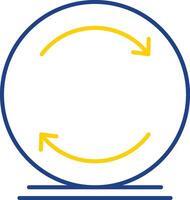 Reload Line Two Color Icon vector