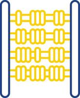 Abacus Line Two Color Icon vector