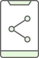 Share Fillay Icon vector