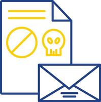 Spam Line Two Color Icon vector