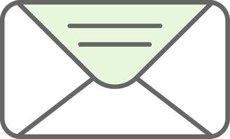 correo relleno icono vector