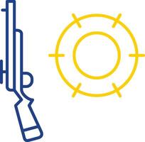 Hunting Line Two Color Icon vector