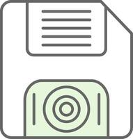 Floppy Disk Fillay Icon vector