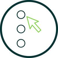 Option Line Circle Icon vector