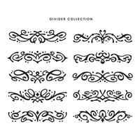 ornamental diseño cordón fronteras y rincones conjunto Arte deco floral adornos elementos vector
