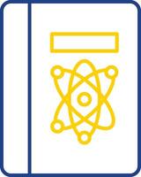 Science Book Line Two Color Icon vector