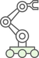 Robotics Fillay Icon vector