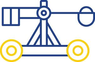 Catapult Line Two Color Icon vector