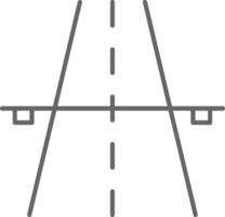 autopista relleno icono vector