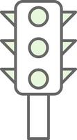 Traffic Control Fillay Icon vector