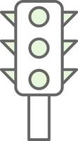 Traffic Control Fillay Icon vector