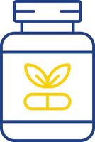 Supplements Line Two Color Icon vector