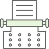 Typewriter Fillay Icon vector