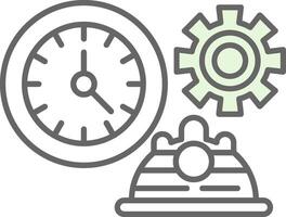 Working Hours Fillay Icon vector