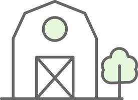 Barn Fillay Icon vector