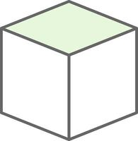 3D Design Fillay Icon Fillay Icon vector