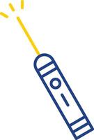 Laser Pen Line Two Color Icon vector