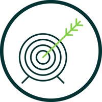 Target Line Circle Icon vector