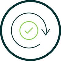 Update Line Circle Icon vector