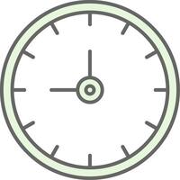 Clock Fillay Icon vector