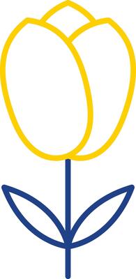 Tulip Line Two Color Icon