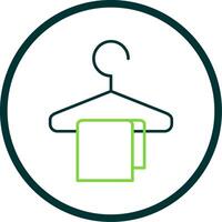 Changing Room Line Circle Icon vector