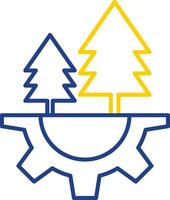 Ecology Line Two Color Icon vector