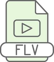 flv relleno icono vector