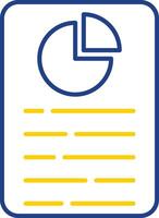 Report Line Two Color Icon vector