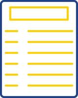 Parchment Line Two Color Icon vector