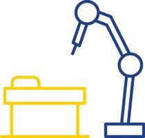 Robotic Surgery Line Two Color Icon vector