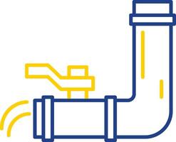 Water Supply Line Two Color Icon vector