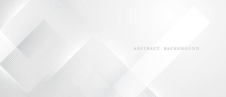 White geometric abstract background design modern illustrations vector