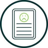 Complaint Line Circle Icon vector