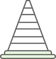 Cone Fillay Icon vector