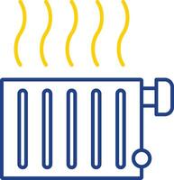 Radiator Line Two Color Icon vector