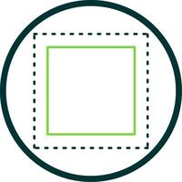 Marquee Line Circle Icon vector