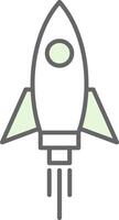 Rocket Fillay Icon vector