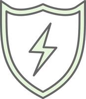 Shield Fillay Icon vector