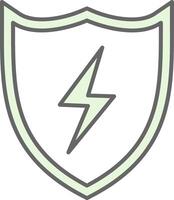 Shield Fillay Icon vector