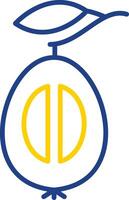 Loquat Line Two Color Icon vector