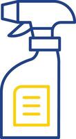 Cleaning Spray Line Two Color Icon vector