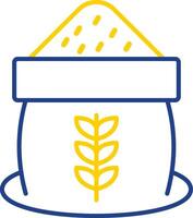 Grain Line Two Color Icon vector