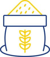 Grain Line Two Color Icon vector