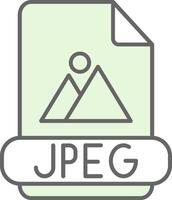 Jpeg Fillay Icon vector