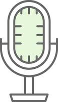 Studio Microphone Fillay Icon vector